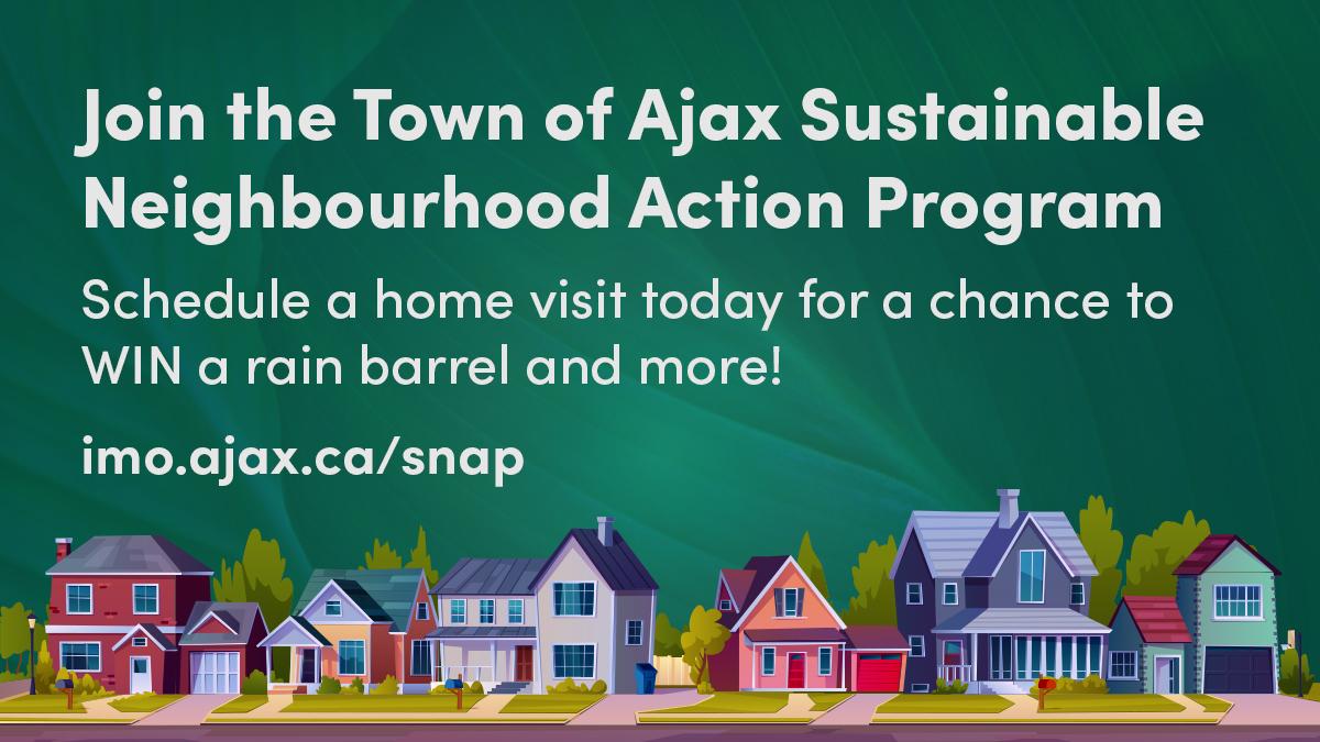 TownOfAjax's tweet photo. Join the Town of Ajax Sustainable Neighbourhood Action Program!📣

Schedule a home visit for a chance to WIN a rain barrel &amp; more.👏

What to expect:
🟢Join for an energy-efficient future
🟢Assess energy needs
🟢Learn about energy retrofits &amp; more!

➡️ https://t.co/DqEEjLYhMO https://t.co/osI0b8grhV