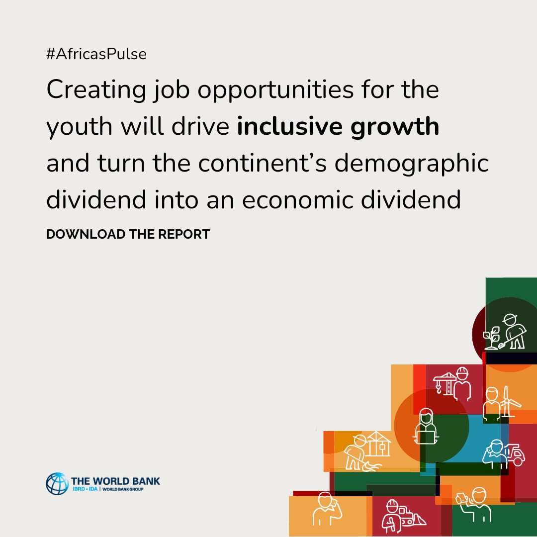 WBG_Education's tweet photo. 📈 #Africa is on the rise! By 2050, more than one in five working-age people will be in this region, surpassing India and China. The world's population dynamics are shifting, and the continent is at the forefront. https://t.co/Tdg2CUjhwH #AfricasPulse https://t.co/ERg3ayXnTG