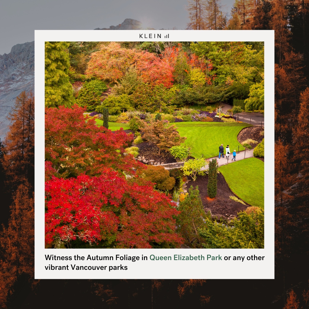 kleingroup's tweet photo. Happy Fall from Klein Group! 🍂 As the leaves turn and the breeze gets crisp, we encourage everyone to take a moment from the hustle, and revel in the serene autumn beauty Vancouver offers.

#Fall #VnacouverFall #AutumnInVancouver #VancouverActivities #SeaWall https://t.co/Q8drduWiA6