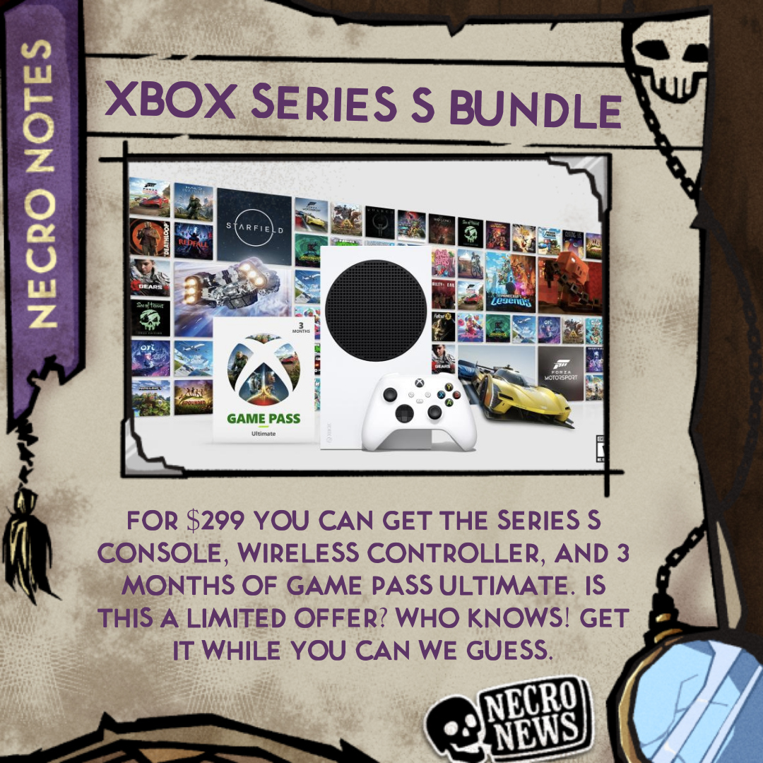 Elleandbooster's tweet photo. NecroNotes are back baby 😎
Read the full story here: https://t.co/cma9kQlTwk
-
#Xbox #XboxSeriesS #Xboxbundle #gamingnews #gamepassultimate https://t.co/QWN6q2hbpq