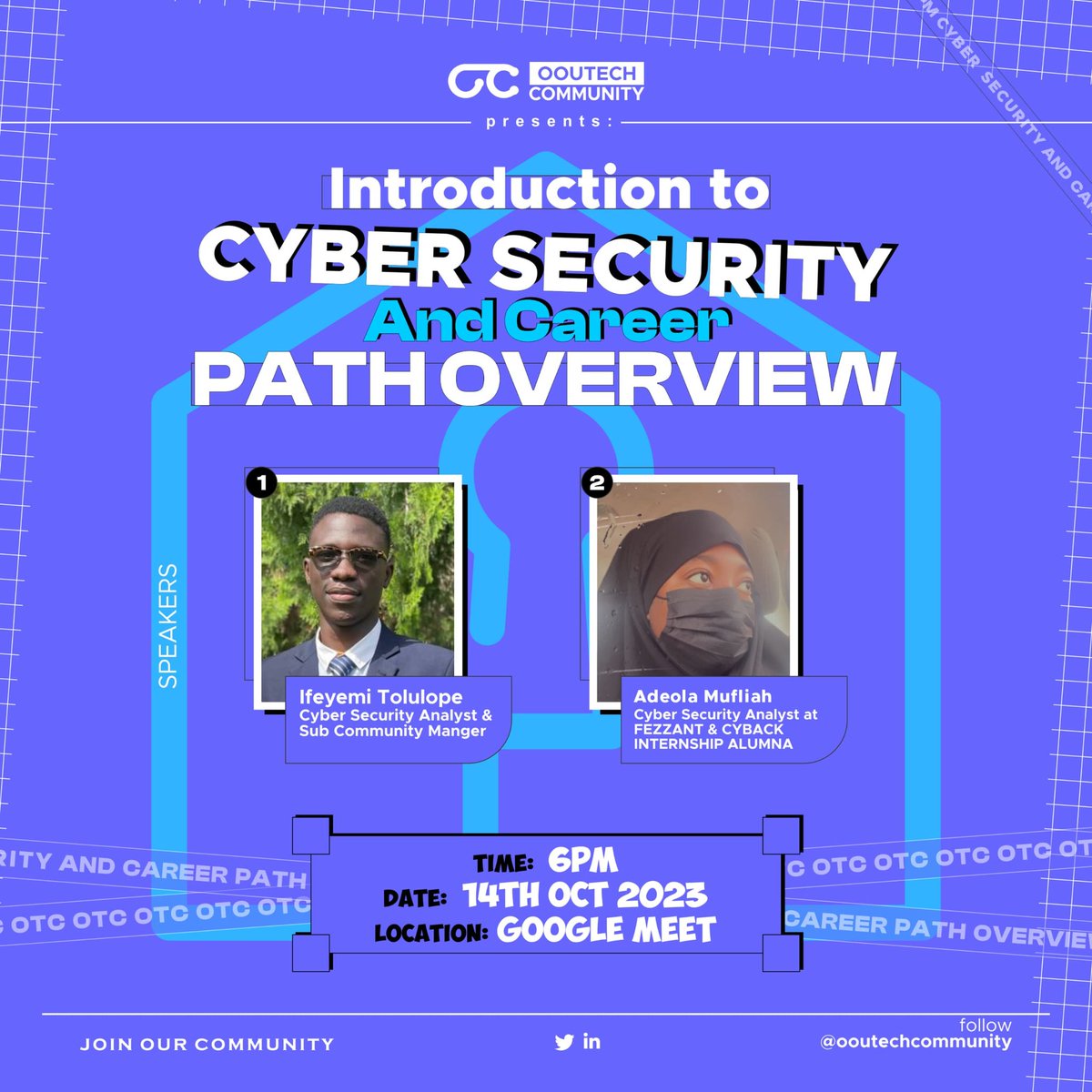 OOU_Tech's tweet photo. 🔐 Reminder: Join us tomorrow at 6 pm for a beginner-friendly session on Cybersecurity Fundamentals, Career Insights, and Tech Opportunities. No prior experience required!
Set your alarm: https://t.co/E0B4EpR9WE
See you there! #CybersecurityReminder 🚀 https://t.co/RSAc5oQD0X