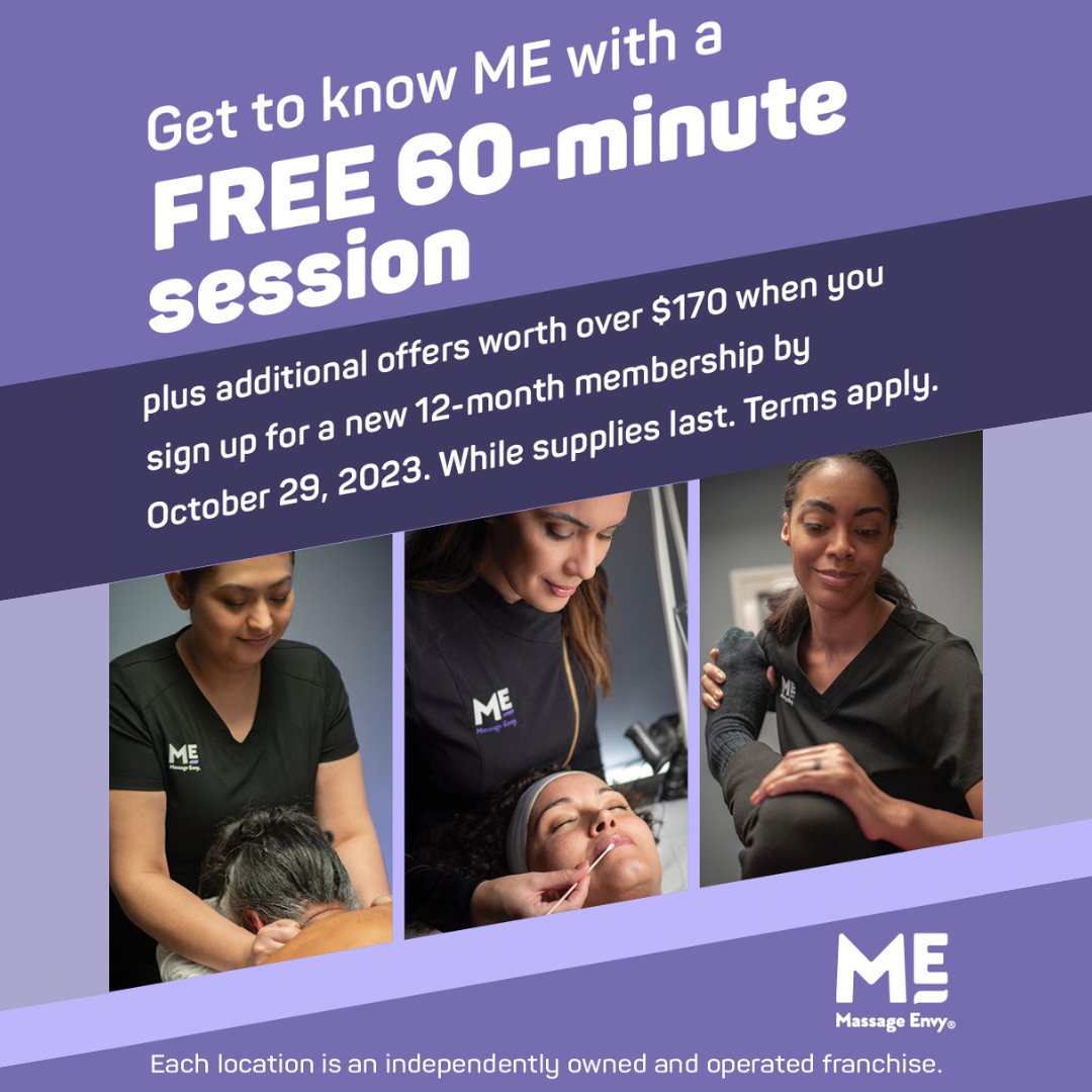 Here’s one more great reason to become a member: Join by 10/29/23 to receive a FREE 60-minute session plus MORE special offers! 🎉 Learn more: bit.ly/44qvN1o