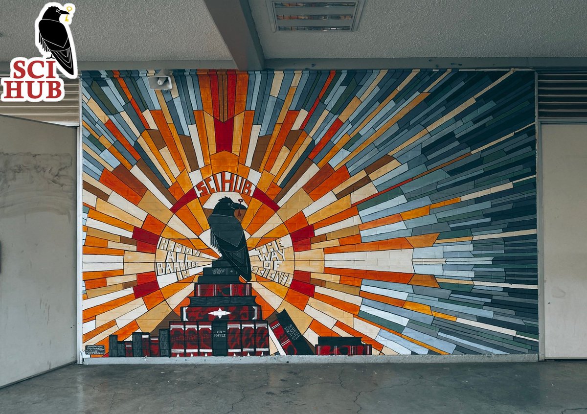 Did you know that this mural exists in the Faculty of Sciences of the National Autonomous University of Mexico? #SciHub 🗝