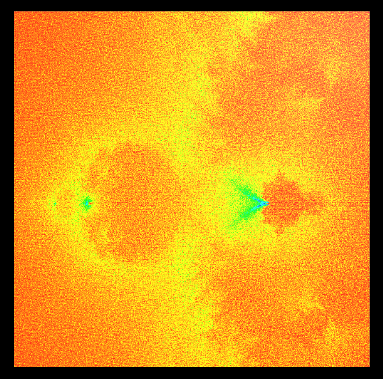 ReturnedTrue's tweet photo. Can see mandelbrot appear within buddhabrot, so cool https://t.co/FgdeqOYw8A