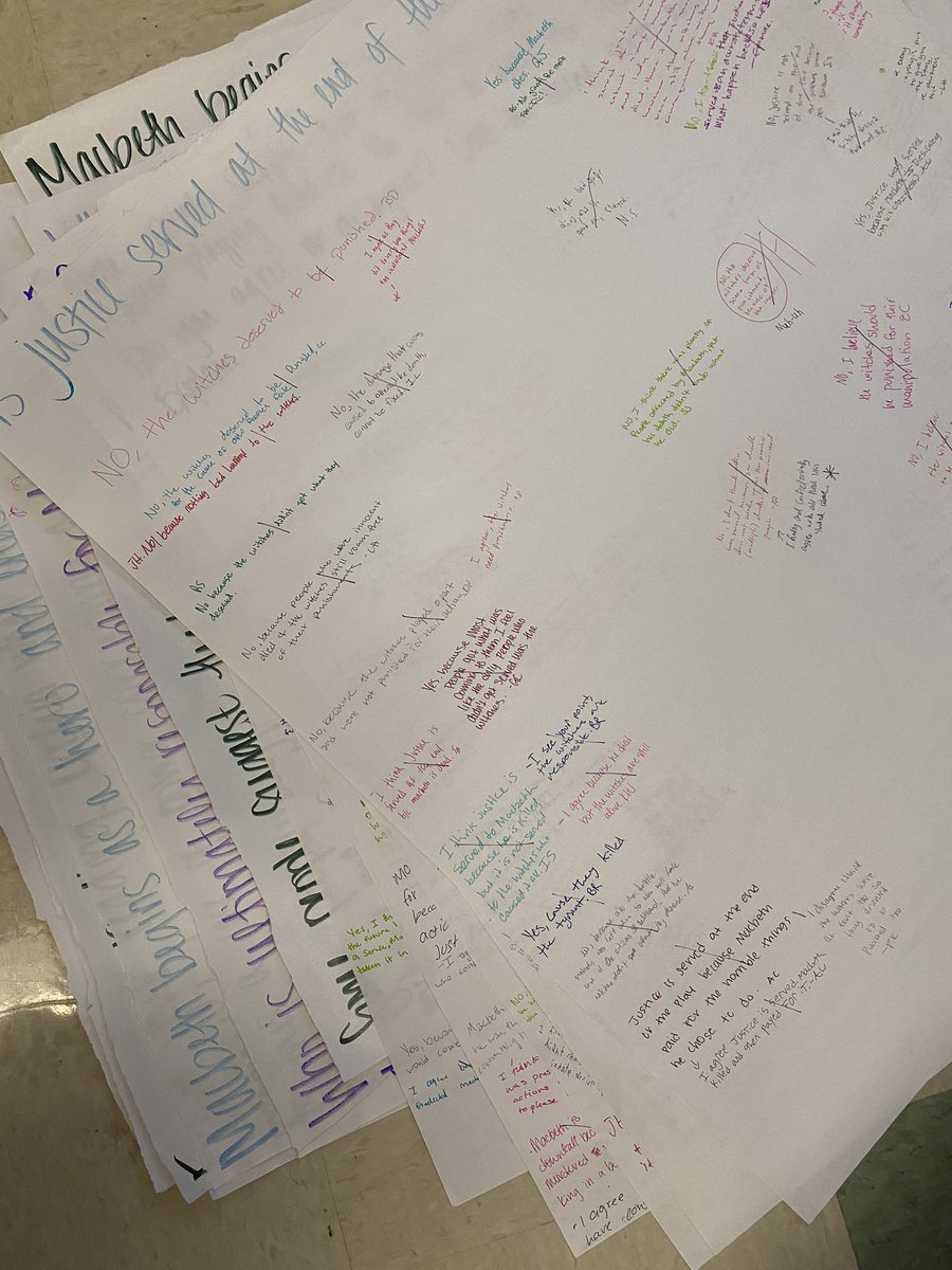 This week in DC4, we had a silent debate over Macbeth! Next up: play-doh monsters!