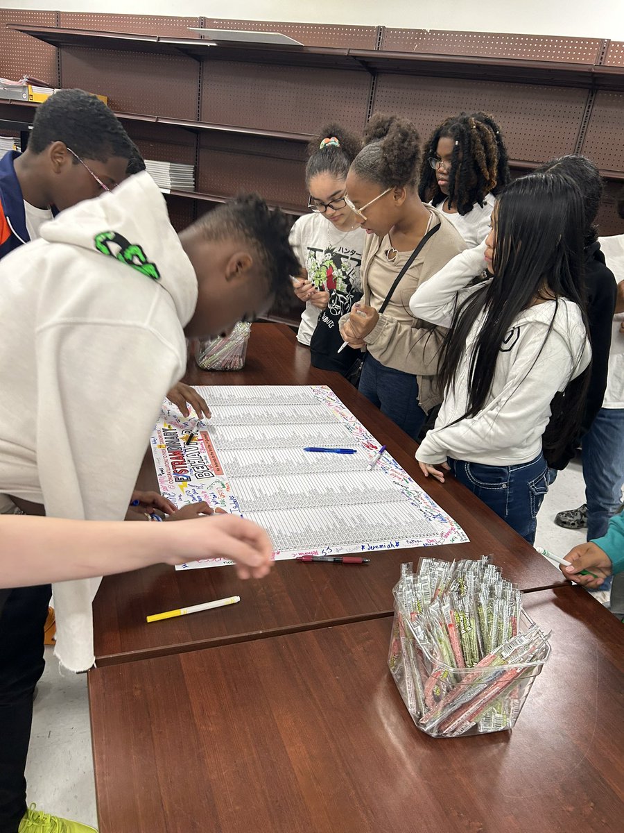 No referral celebration #2 was today for the 1st quarter of school. 7th grade continues to have the highest number of students with no referrals in the building! Great job REAL Gators! 🐊… Let’s stay in first place all year! 👏🏽💪🏽@GarrettMSGators @Rockey_And