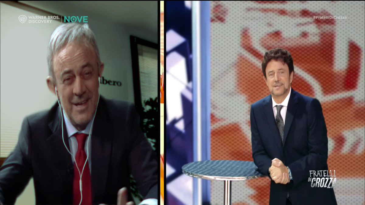 fratellicrozza's tweet photo. Gira la polemica con #CrozzaSenaldi e #CrozzaGiambruno, nell’ultima puntata di #FratelliDiCrozza. Puoi rivederla su discovery+ https://t.co/P9fS2JDay6 https://t.co/xYASPIiRrP