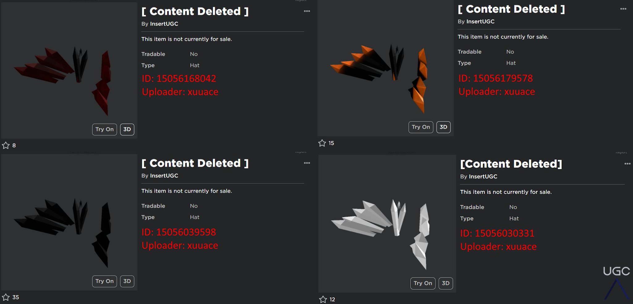 Peak” UGC on X: UGC creator UsualRage uploaded a 1:1 copy of the item Epic  Face in 2 parts. #Roblox #RobloxUGC  / X