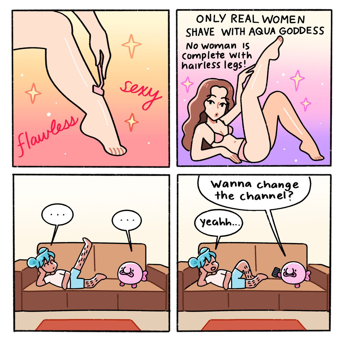 blobbynfriends's tweet image. Who sets these standards anyway? 😅💕 #comics