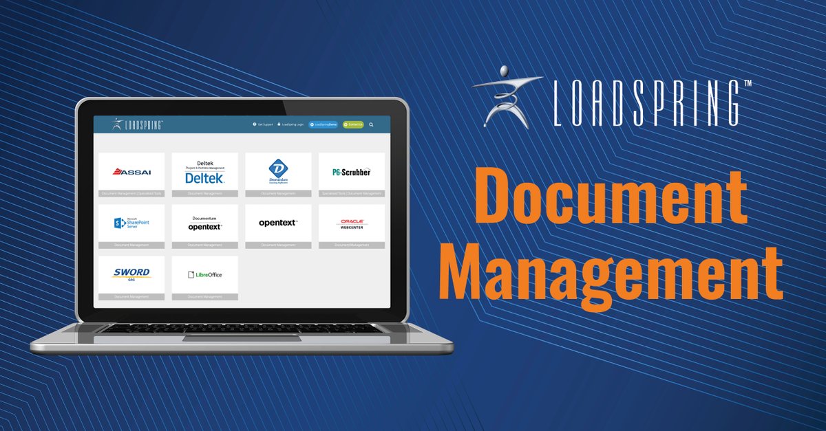 LoadSpring's tweet image. Say goodbye to lost documents and hello to the latest in #DocumentManagementSoftware.
#LoadSpring can host the best-in-class document management apps including Microsoft SharePoint and more!
hubs.ly/Q025hS4Y0