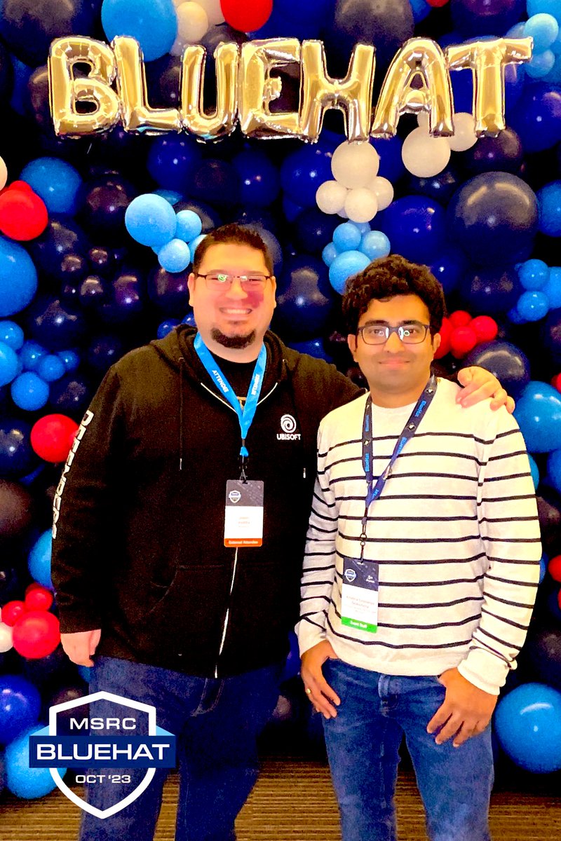 I loved all the villages at <a href="/MSFTBlueHat/">Microsoft BlueHat</a> 

I was especially proud my reputation didn’t fall flat on the AI hacking challenge 😂 

Got all three levels in less than 10min.  

Thanks to <a href="/novogeek/">Krishna Chaitanya T</a> and all the challenge runners!  

All the red teams I met at MSFT were super cool 😎