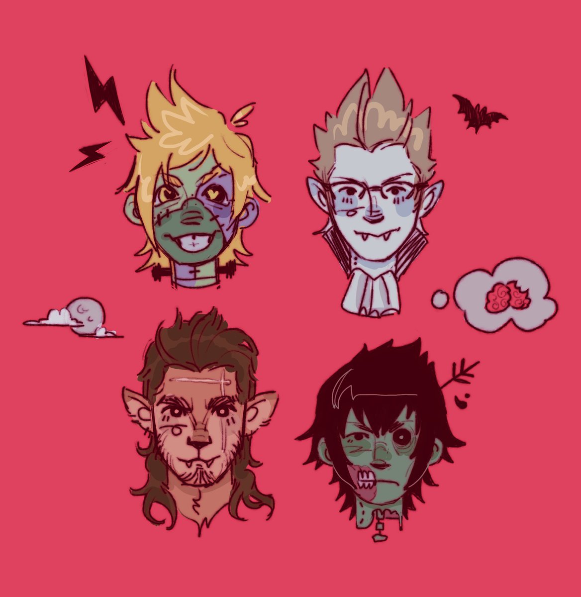 #FFXV halloween with the chocobros