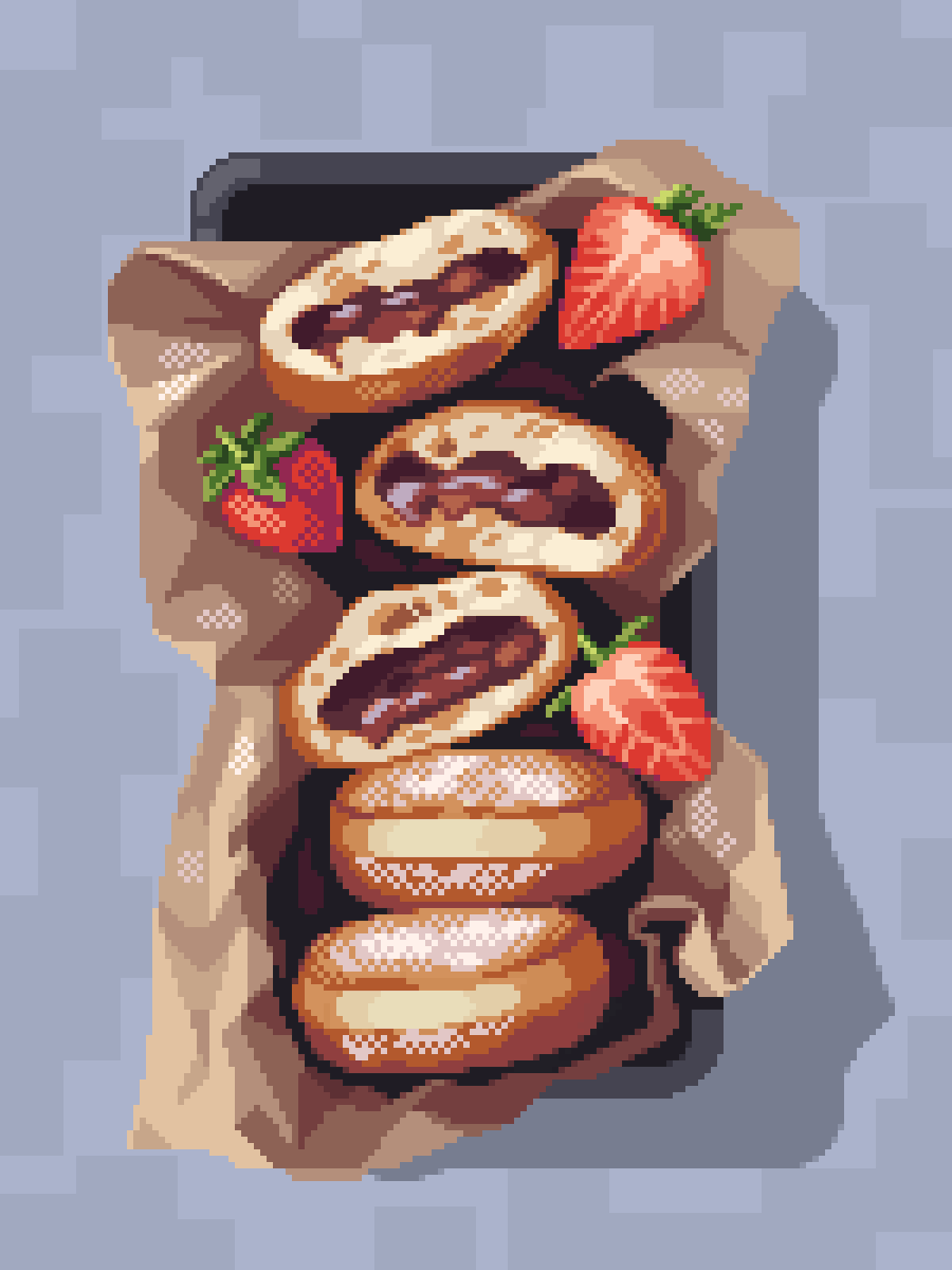 Nutella Donuts 😋#pixelart