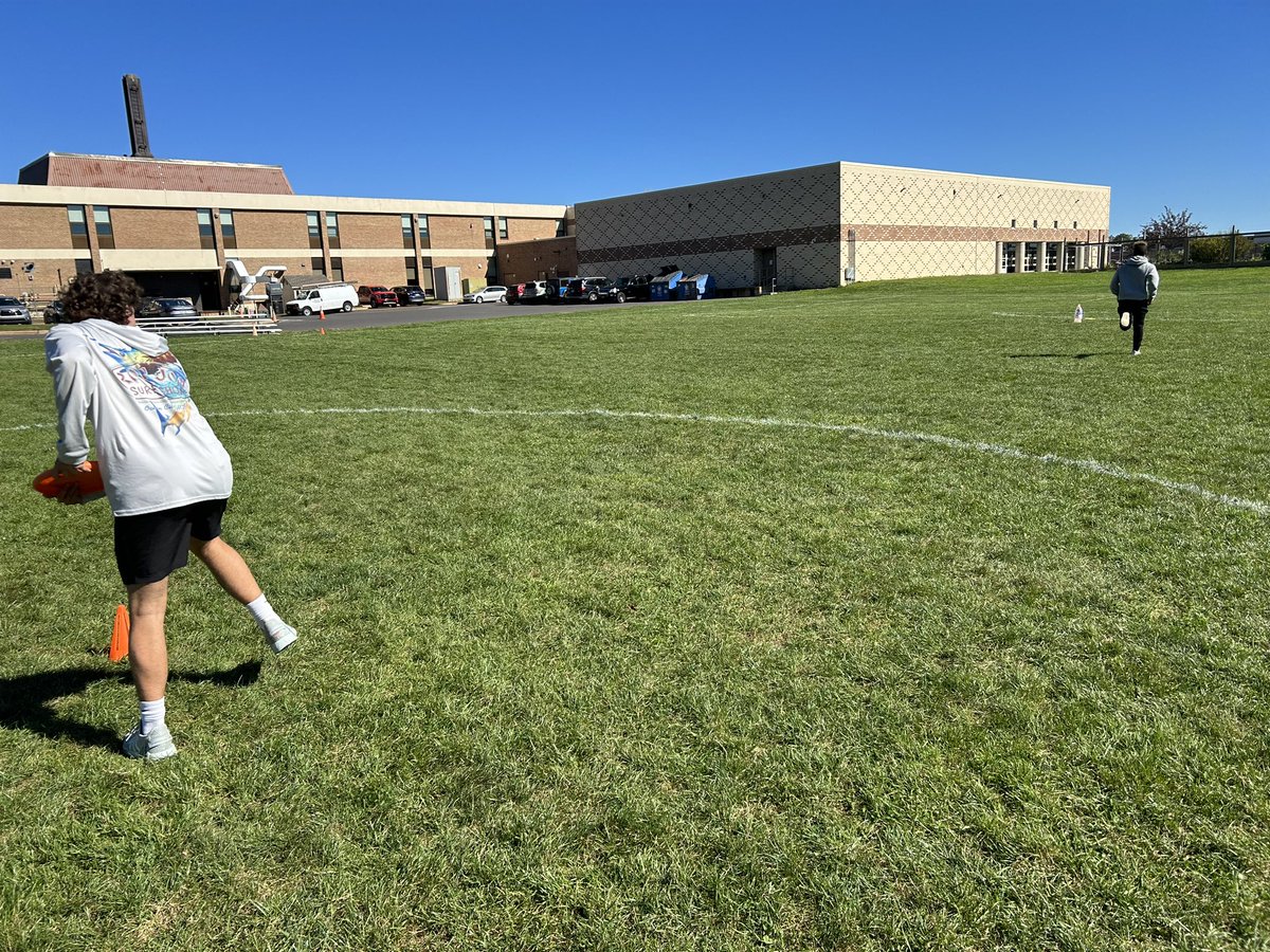 <a href="/CBHolicongMS/">CB Holicong MS</a> 9th graders enjoyed some extra vitamin D today while learning how to play frisbee golf with Mr. Robinson. <a href="/CBSDhpe/">Central Bucks Health & PE</a>