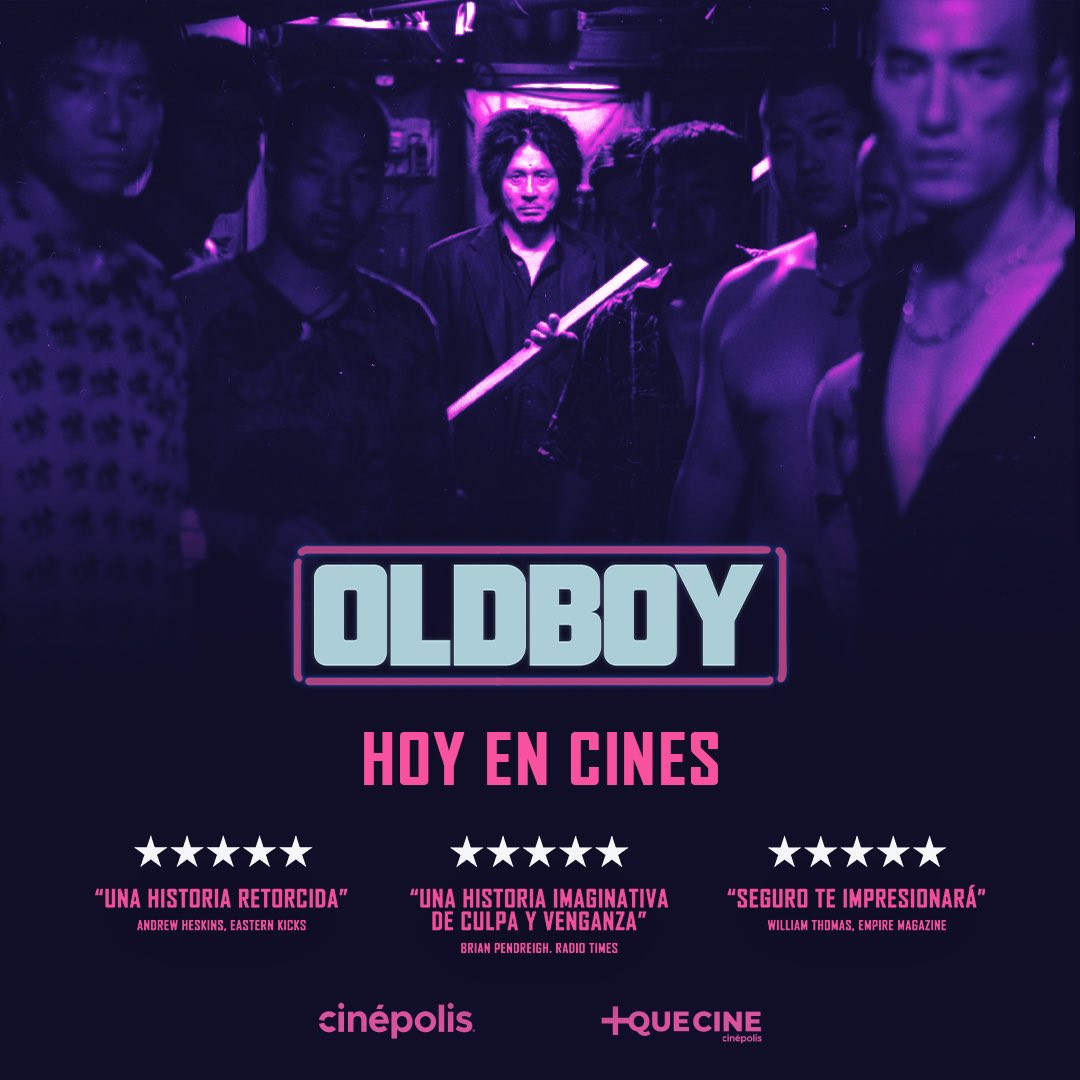 riverarivera's tweet photo. Esta semana se exhibe en cines de @Cinepolis este clásico del cine mundial, la obra maestra de Park Chan-wook que le dió un nuevo significado a la palabra venganza. Cortesía de @MasQueCineLatam https://t.co/cdUb8UMC1E