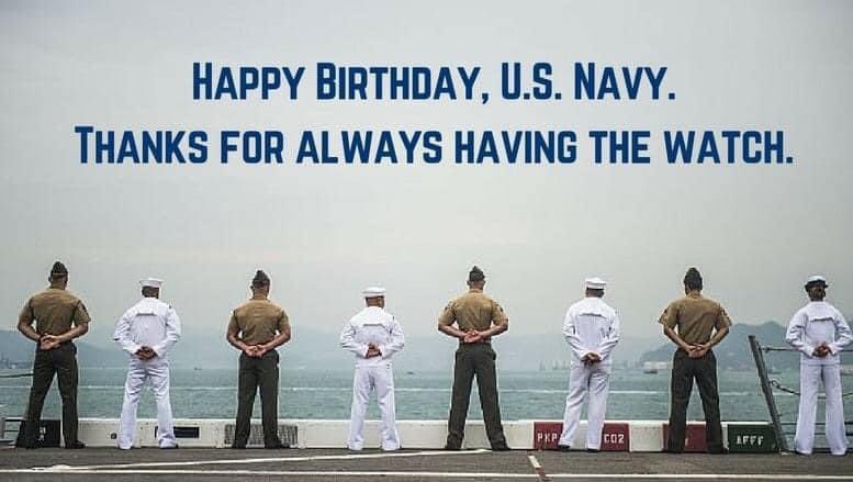 Happy 248th Birthday to the <a href="/USNavy/">U.S. Navy</a> and to all the sailors, past and present, who've also had the honor and pleasure to be a Hilltopper! 

#USNavyBirthday 
#WKU
