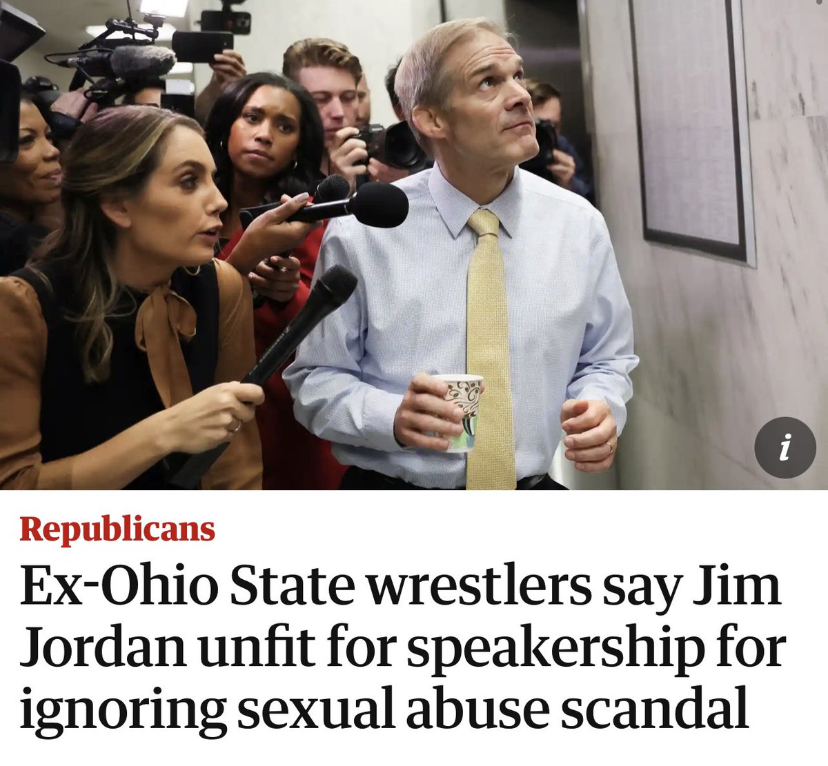 Gym Jordan is the death rattle of the GOP 
#SpeakerOfTheHouse