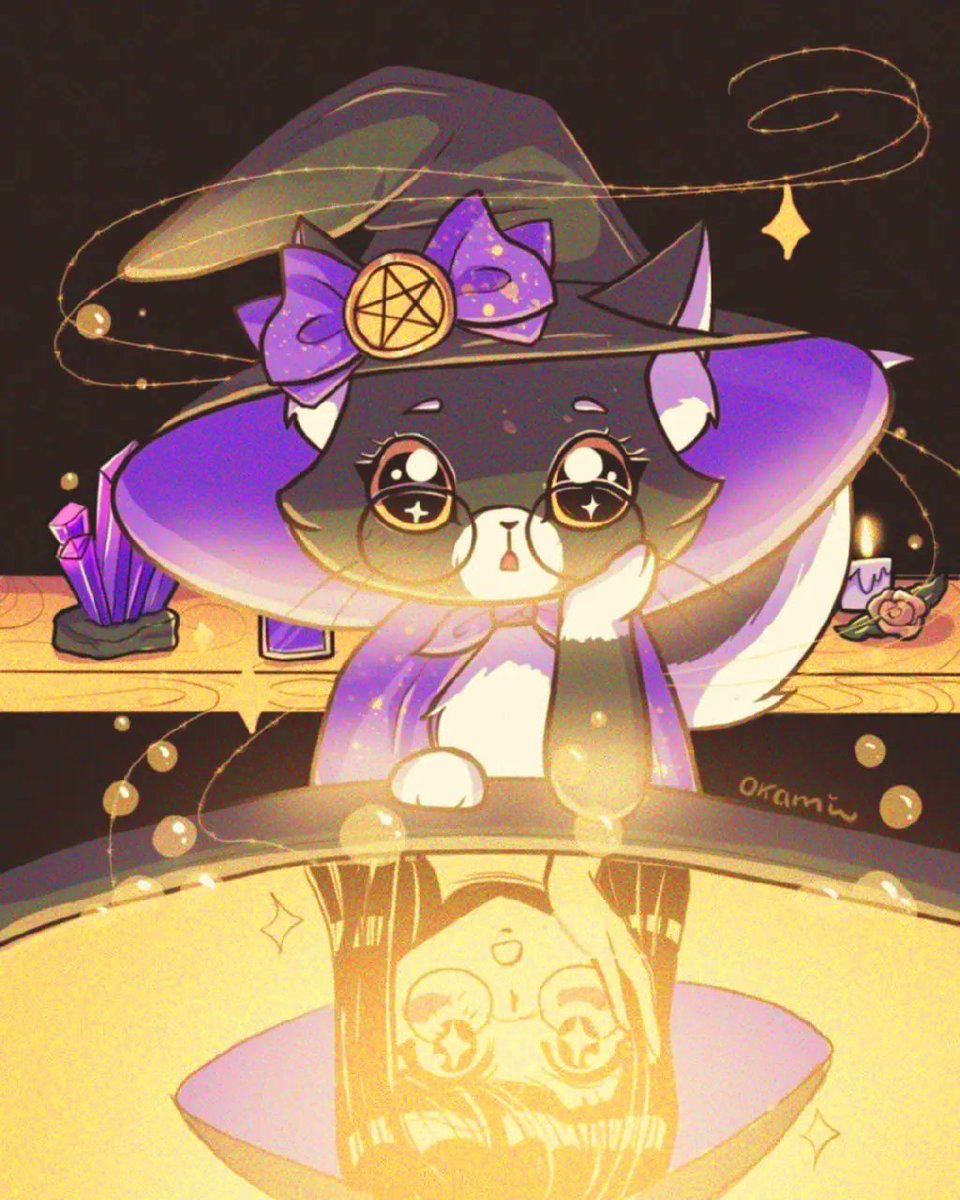 Laura_Heiwa's tweet photo. Magical Kitty ✨/Gatito Mágico ✨ https://t.co/xqbRFNUEkE