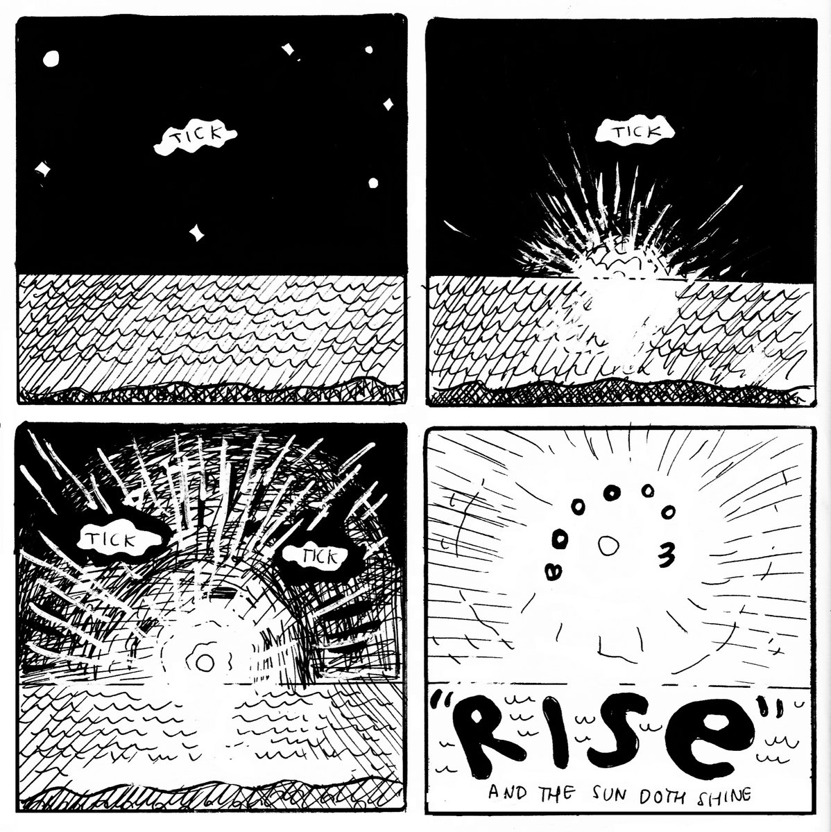 The sun doth shine. #inktober #october #octoberink #comic #sunrise