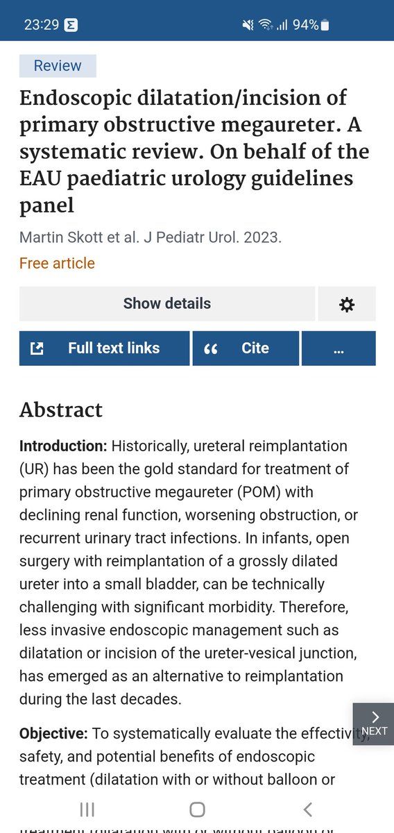ChristianRadmayr (@radmayr) on Twitter photo The pediatric #eauguidelines panel just published a #SystematicReview on endoscopic management of #PrimaryObstructiveMegaureter.
Check out at pubmed.ncbi.nlm.nih.gov/37758534/
<a href="/Uroweb/">European Association of Urology (EAU)</a> <a href="/ESPUorg/">ESPU</a> <a href="/jpurology/">Journal of Pediatric Urology</a> <a href="/knowuro/">Knowuro</a> <a href="/EauEwpu/">EWPU</a> <a href="/EAU_YAUPedsUrol/">EAU_YAUPaedsUrol</a> The pediatric #eauguidelines panel just published a #SystematicReview on endoscopic management of #PrimaryObstructiveMegaureter.
Check out at pubmed.ncbi.nlm.nih.gov/37758534/
<a href="/Uroweb/">European Association of Urology (EAU)</a> <a href="/ESPUorg/">ESPU</a> <a href="/jpurology/">Journal of Pediatric Urology</a> <a href="/knowuro/">Knowuro</a> <a href="/EauEwpu/">EWPU</a> <a href="/EAU_YAUPedsUrol/">EAU_YAUPaedsUrol</a>