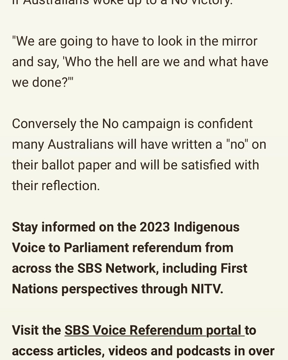 Read analysis on this final referendum week, and tune in to <a href="/SBSNews/">SBS News</a> &amp; <a href="/NITV/">NITV</a> for our coverage tonight sbs.com.au/news/article/t…