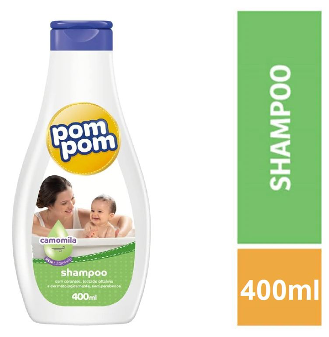 Shampoo Infantil Camomila, Pom Pom, 400ml