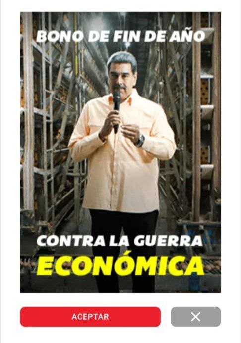 🔴 #AHORA

💳 Inicia la entrega del Bono de Fin de Año Contra la Guerra Económica (octubre 2023) a través del Sistema  <a href="/CarnetDLaPatria/">Carnet de la patria</a>, para los trabajadores del sector público.

✅ MONEDERO PATRIA: CREDITO por Bs 1.400 Bs .

#VenezuelaEsVinotinto