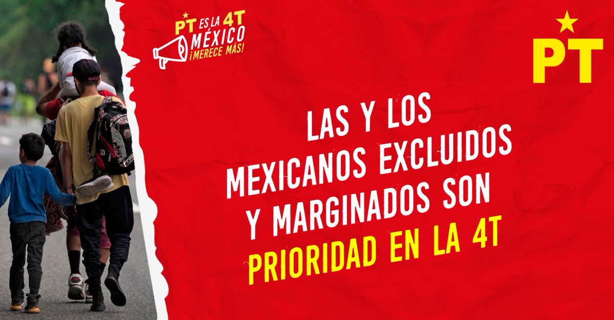 Aunque le duela a la derecha conservadora, la política social impulsada por la #4T sacó de la pobreza a más de 5.5 millones de mexicanas y mexicanos.   #MéxicoMereceMÁS #PTesla4T