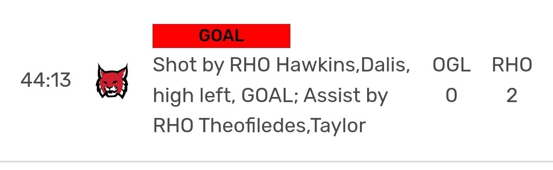 1908Cmh's tweet photo. It's a WIN!  @RhodesLynxWSOC defeated Oglethorpe today 4-0. Dalis got her 1st college career goal! Assisted by 04Lobos teammate Taylor! Ran into Rhodes Track assistant coach Coach Harris! Next game this Sunday vs Berry College at Rhodes at 12pm. #RollLynx @RhodesAthletics #26 https://t.co/mLAnUaYbY3