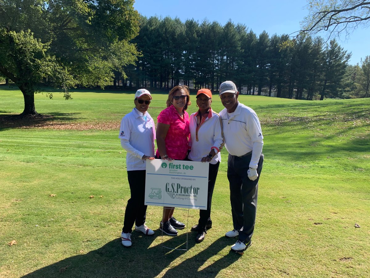 Dianne Proctor had a fantastic time at the First Tee Tournament today at Enterprise Golf Course with her amazing foursome – Yolanda Alexander, John Sims, &amp; Oreathea Sims. The weather was perfect, and they all had a blast on the course! Thank you <a href="/firstteedc/">First Tee - Greater Washington, DC</a> ☀️⛳