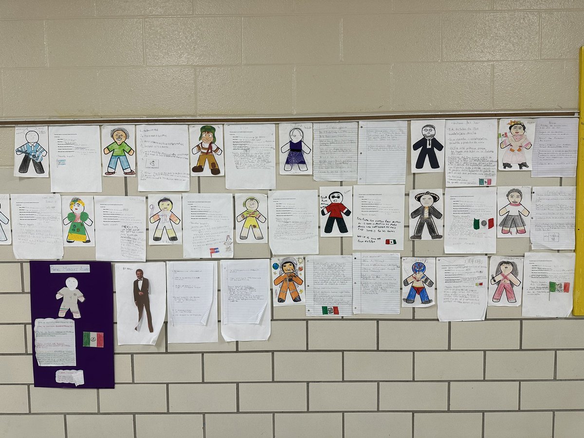 DrMoon2024's tweet photo. The halls at Cub Country splashed with Hispanic Heritage Celebration visuals and artifacts. @crenshawcubs Part 2 https://t.co/4gcauWXAU9