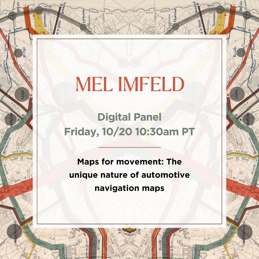 <a href="/MelanieImfeld/">melanie.imfeld</a> of Mapbox will address the unique challenges of in-car navigation based on her experience working as a Map Designer at Mapbox in collaboration with automotive partners