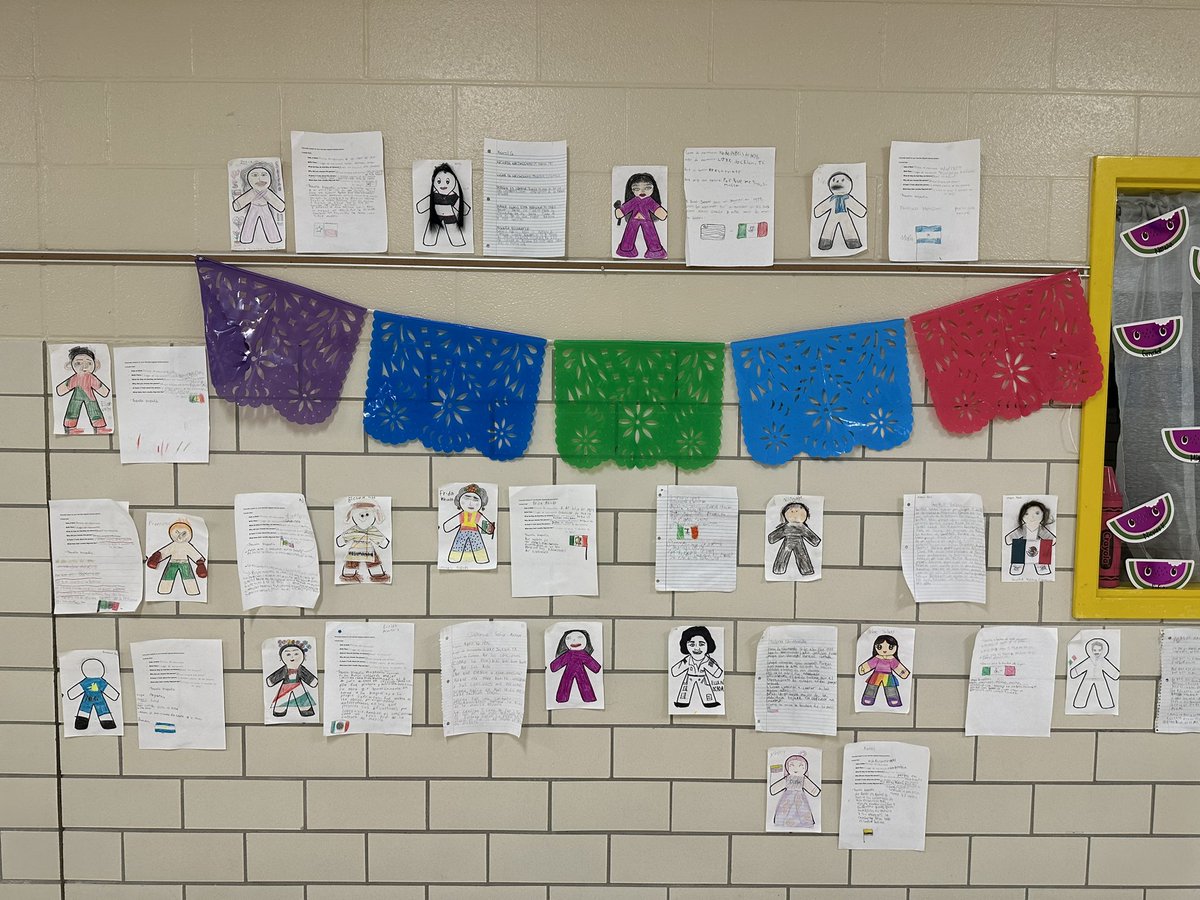 DrMoon2024's tweet photo. The halls at Cub Country splashed with Hispanic Heritage Celebration visuals and artifacts. @crenshawcubs Part 3 https://t.co/YmFJJbkz7O