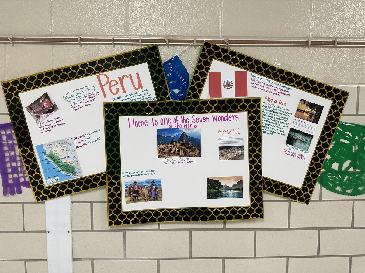 DrMoon2024's tweet photo. The halls at Cub Country splashed with Hispanic Heritage Celebration visuals and artifacts. @crenshawcubs Part 4 https://t.co/pucg2Lm9FT
