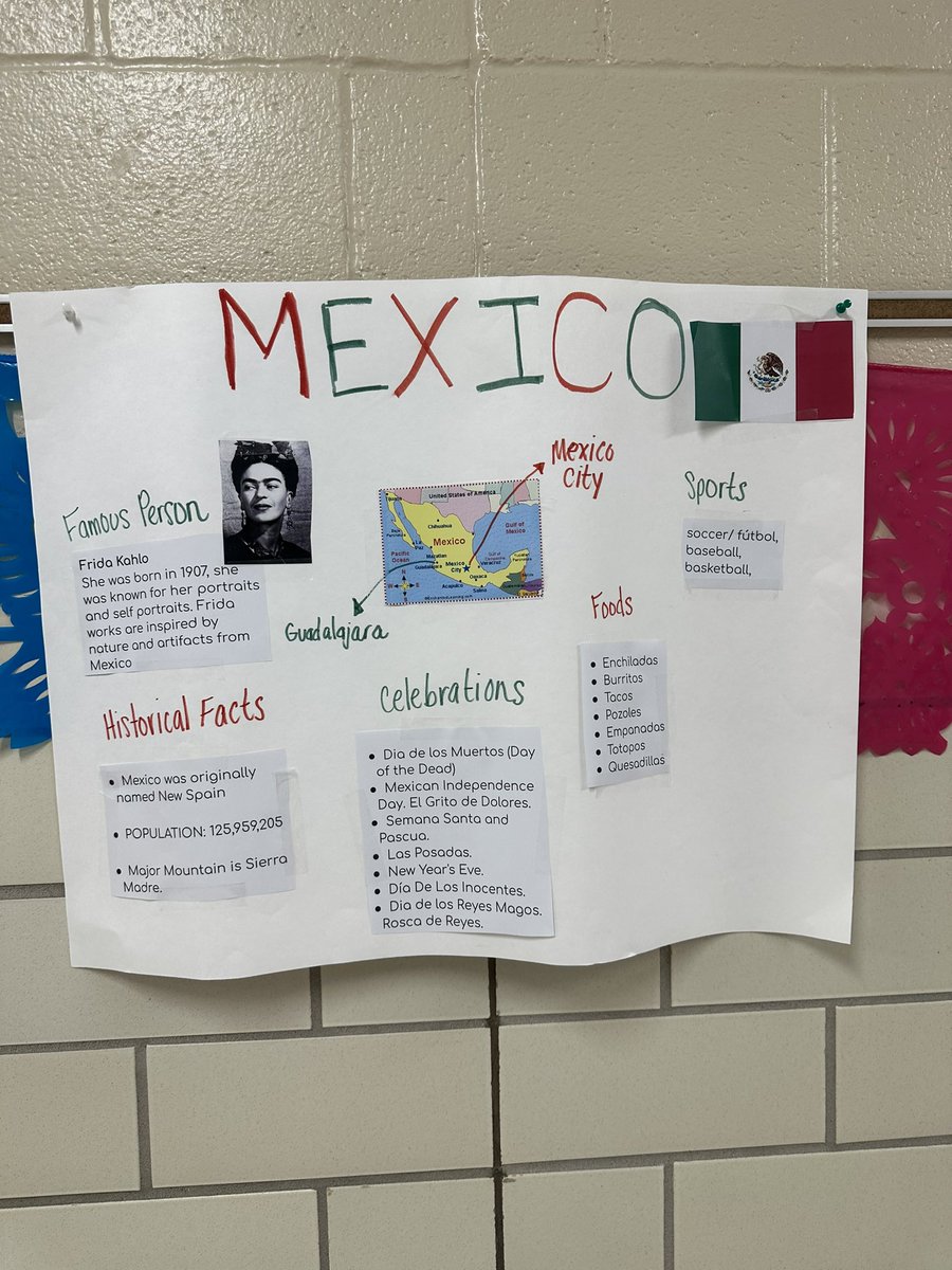 DrMoon2024's tweet photo. The halls at Cub Country splashed with Hispanic Heritage Celebration visuals and artifacts. @crenshawcubs Part 5 https://t.co/zJX0uECxO8