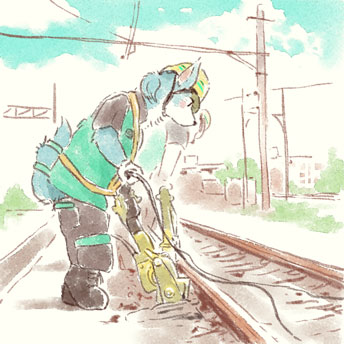 「オオカミが電車を運転するだけのマンガ」のTwitter画像/イラスト(新着))