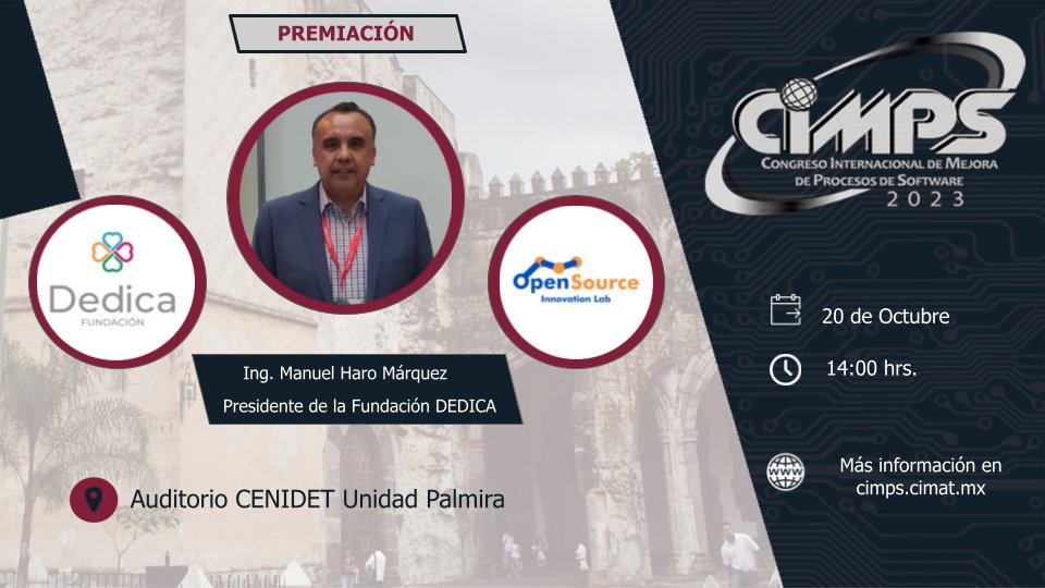 ConferenceCIMPS's tweet photo. Tendremos una premiación patrocinada por la Fundación DEDICA y Open Source: Innovation Lab.
1. Premio al Mejor Participante del Taller Robot Competition Workshop 📷

2. Premio al Mejor Artículo en Springerlink y IEEE Xplorer 📷 https://t.co/kM5jzdsljA