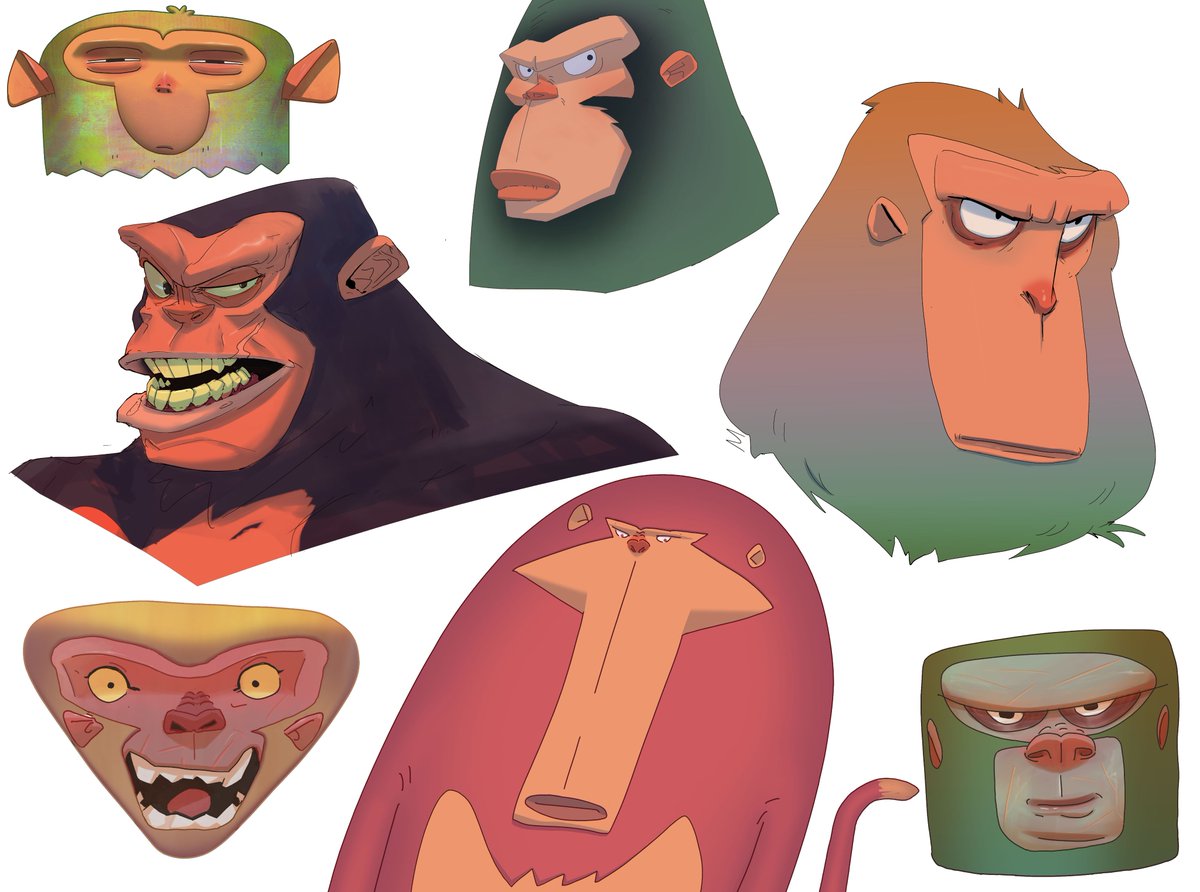 trying some stylization thru these apes exploration... 
#2d #art #comic #design #shark #draw #drawsomething #drawing #dessin #malen #nft #pincel #kunst #drawtime #ape #sketch #bildend #dessiner #character #characters #design