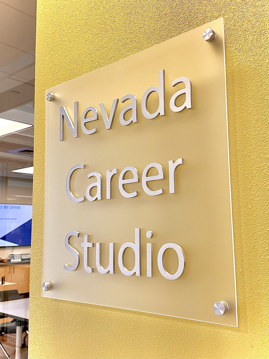 Found some #Helvetica at campus! 🏫 The Nevada Career Studio has its name displayed clearly in this universal font. #RSJ108 #font <a href="/carenroblin/">Caren Roblin</a>