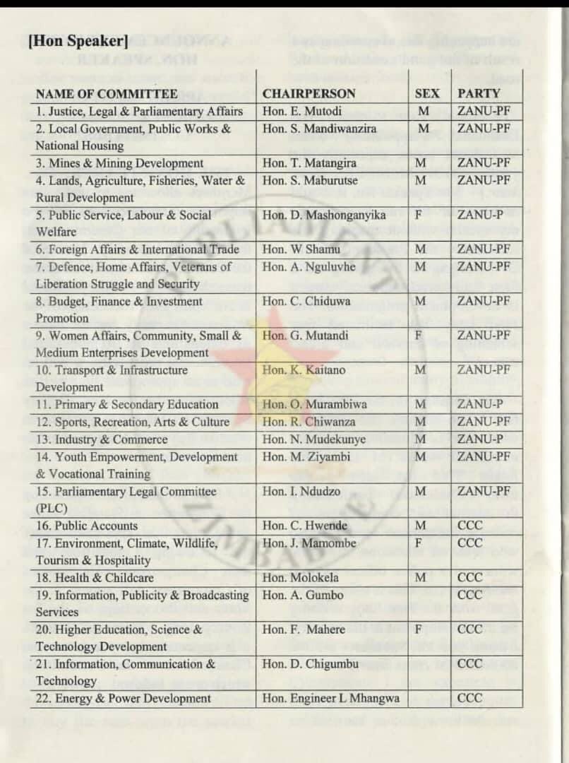 Congratulations Fadzai Mahere <a href="/advocatemahere/">Fadzayi Mahere🇿🇼</a> on your appointment as Chairperson of the Committee for Higher &amp; Tertiary Education in Parliament. With your astute leadership, I am confident that this committee will spearhead the Students Union’s relentless quest for academic