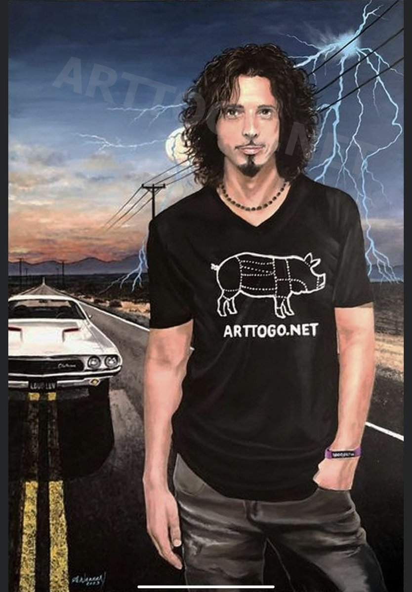 EAllenWarren1's tweet photo. @chriscornellfp 
I'm a great fan of Chris Cornell and expressed this in a painting I call "Bereft of Me"....it's on a 24x36" canvas😊  it is available for purchase.  Message me for details, feel free to share!  And you can see more of my work on https://t.co/03Eq7emUhB😊 https://t.co/39BigZM1EU