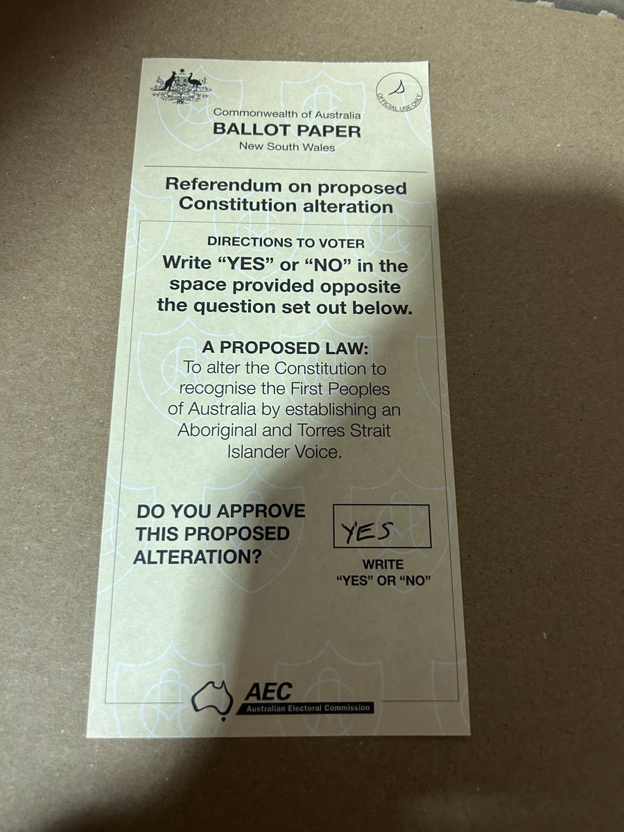 #voteyes23 ⁦@TeachersFed⁩ on the right side of history. Let’s make good on recognising and listening to Aboriginal and Torres Strait Islander people. It is time