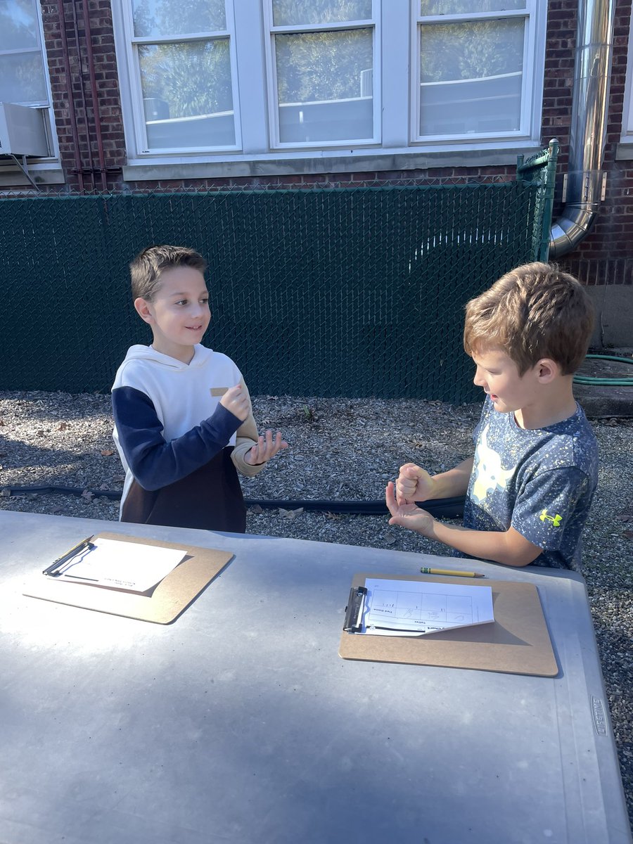A beautiful day calls for some time in the nature center! We practiced tallying our game of Rock Paper Scissors! <a href="/MahwahGW/">George Washington School, Mahwah NJ</a> #GWBelieve #MahwahConnects