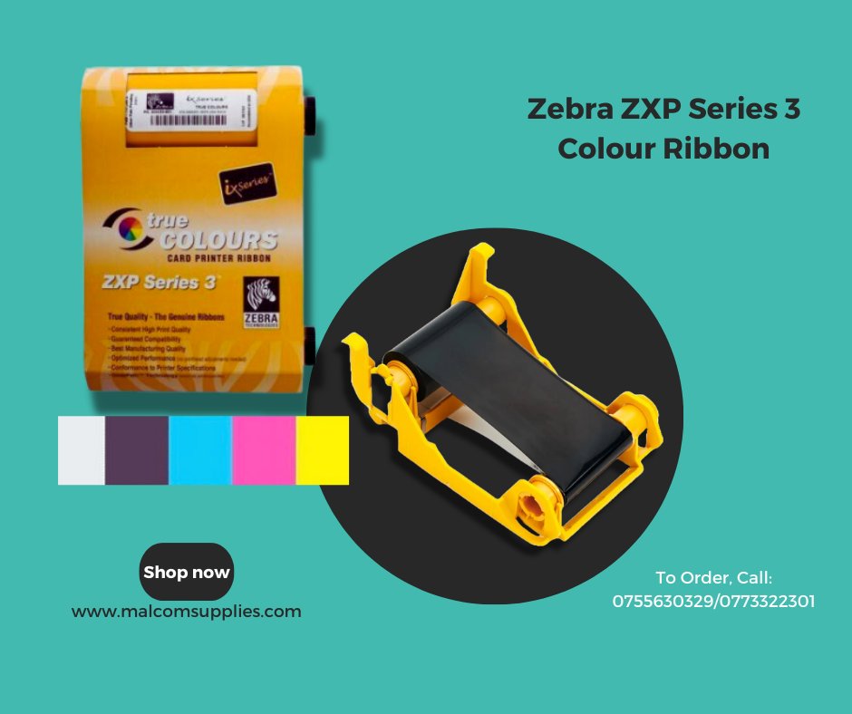 In stock now: Authentic Zebra ZXP Series 3C True Color Ribbon 800033-340PK.
Ready for both individual and bulk orders.
Upgrade your printing game today!

#digitalprinting #printsupplies #ugandanprinters #PrintConsumables #printinnovation #digitalpress #businessprinting #idcards