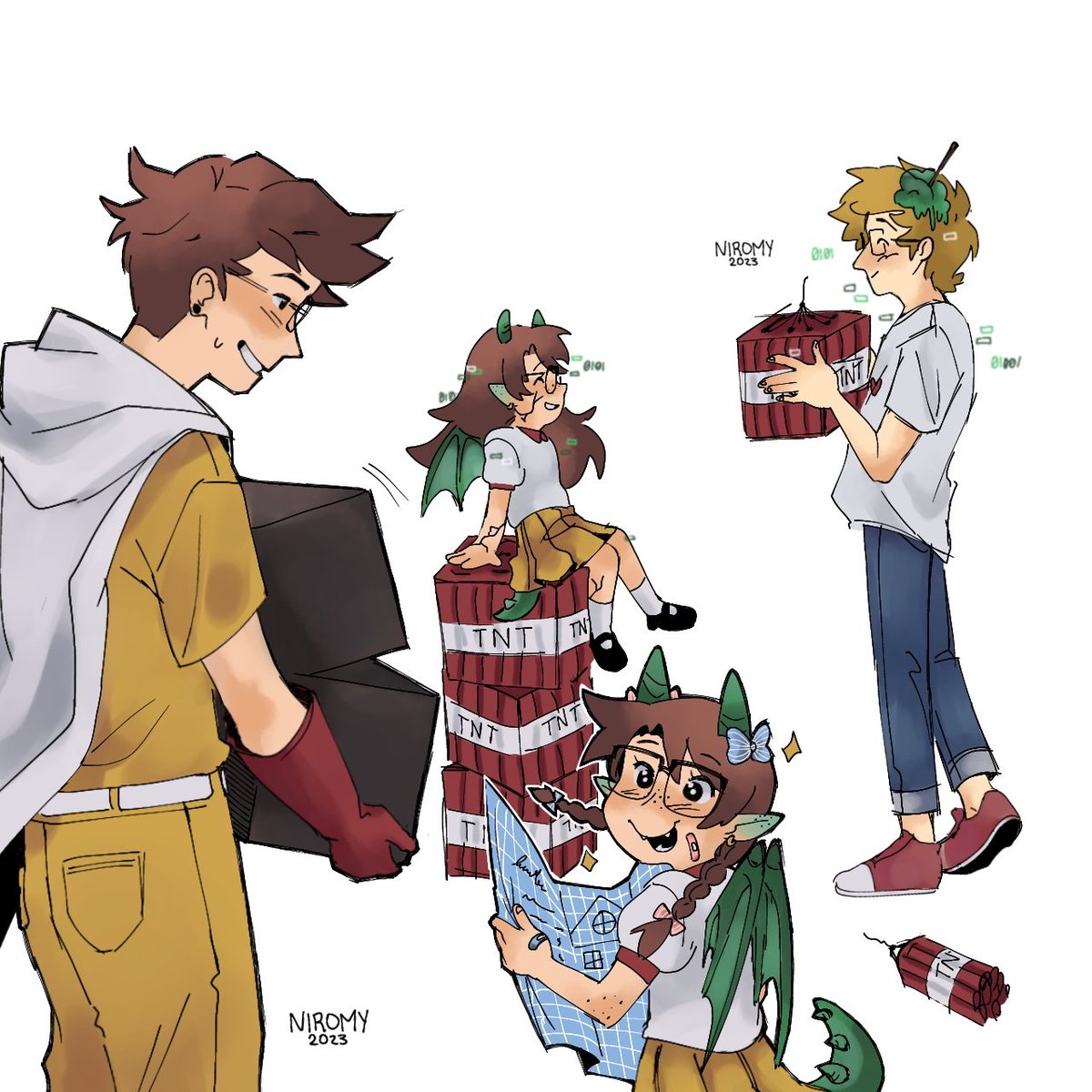 Mami, te amo no importa qué #qsmp #qsmpfanart #juanaflippa #elmarianafanart #slimeciclefanart