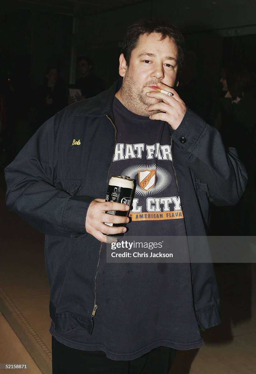 Jonny Vegas arrives at the "Official Pre-Brit Awards 2005 Pool Tournament", hosted by Esquire Magazine ahead of tomorrow's Brit Awards 2005, at The Sanderson Hotel in London (2005)
