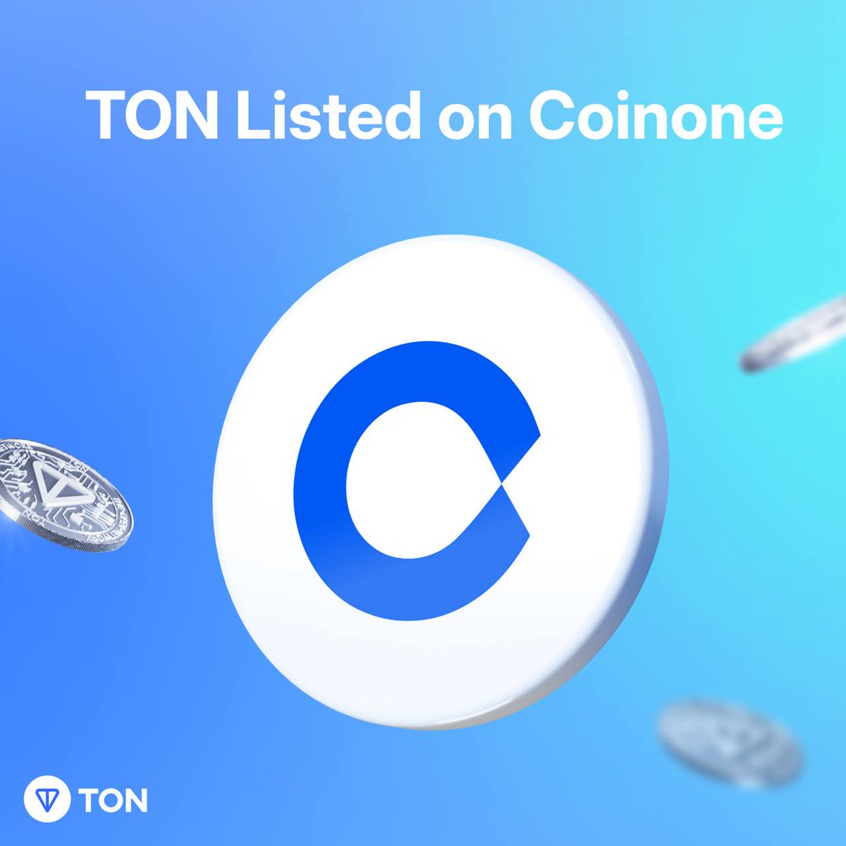 #Coinone becomes the first South Korean exchange to list #Toncoin (TON), trading in pair with KRW. A significant listing that allows locals to trade TON for the national currency. Coinone is the 3rd largest exchange in South Korea with a stellar reputation. 🚀 #crypto #listing