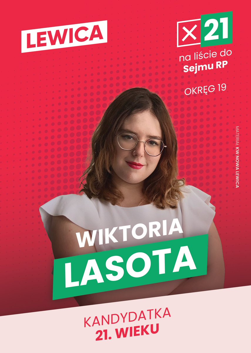 Zaraz cisza wyborcza, ale jutro będziecie mieli cały dzień, aby zdecydować na kogo oddać głos. Możecie wybrać mnie, 21. miejsce na warszawskiej liście <a href="/__Lewica/">Lewica</a> 🫶🏻