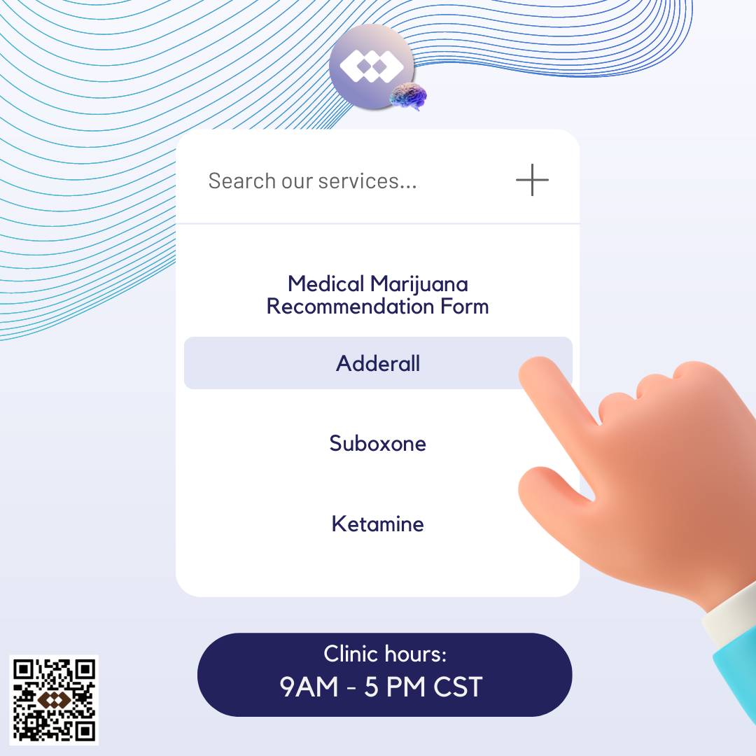 Telephone receiver:  (737) 510 4500
Email: support@clendeninmd.com
Website: clendeninmd.setmore.com

#adderall #Suboxone #semaglutide #Ozempic #Wegovy #weightloss