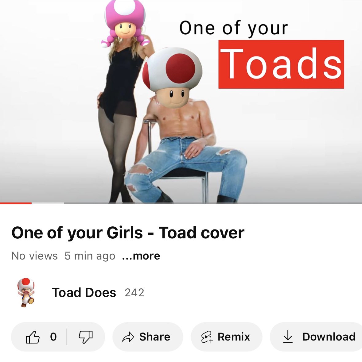 Toad_does's tweet image. New Toad video: One of your Girls - Toad cover
youtu.be/mj5Bcof-6F8

#TroyeSivan #OneOfYourGirls #toad #ChasingThatFeeling #musicvideo